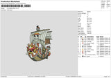 Op Ship Embroidery File 6 sizes