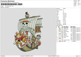 Op Ship Embroidery File 6 sizes