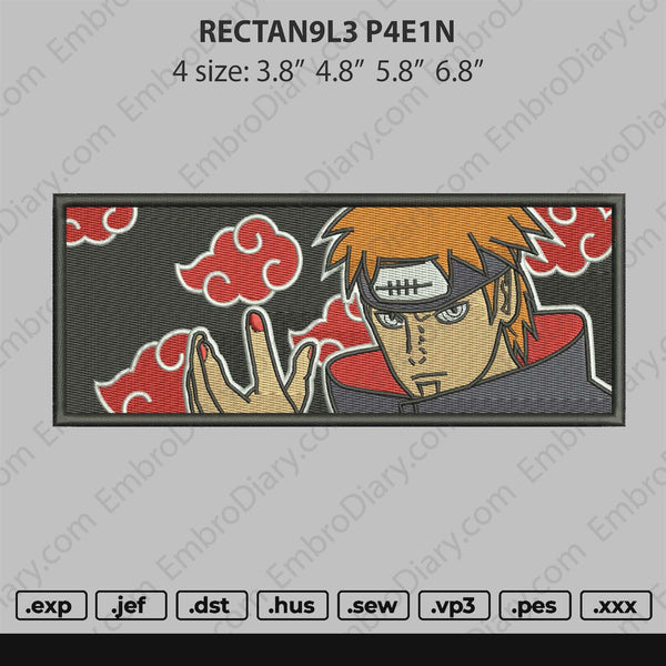 Pain Rectangle Embroidery