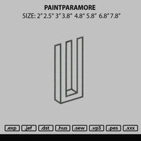 Paintparamore Embroidery File 6 sizes