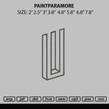 Paintparamore Embroidery File 6 sizes