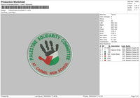 Solidarity Circle Embroidery File 6 sizes