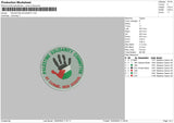 Solidarity Circle Embroidery File 6 sizes