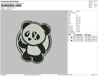 Panda v3 Embroidery File