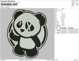 Panda v3 Embroidery File