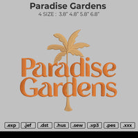 paradise gardens Embroidery