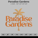 paradise gardens Embroidery