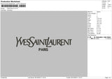 Paris Bold 0912 Embroidery File 6 sizes