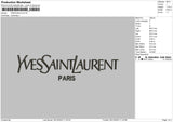 Paris Bold 0912 Embroidery File 6 sizes