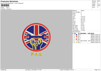 Pas Embroidery File 6 sizes