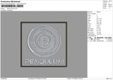 Pendulum Embroidery File 6 sizes