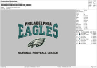 Philadelphia Embroidery File 6 sizes