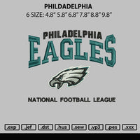 Philadelphia Embroidery File 6 sizes