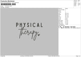 Physicaltext Embroidery File 6 sizes