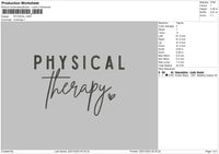 Physicaltext Embroidery File 6 sizes