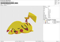 Pikachu Sleeping