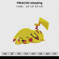 Pikachu Sleeping