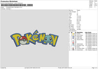 Pokeball Bausar Embroidery File 6 sizes