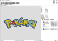 Pokeball Bausar Embroidery File 6 sizes