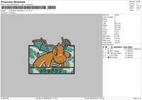 Pokemon Rectangle V7 Embroidery File 6 sizes