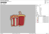 Popcorn Embroidery File 6 sizes