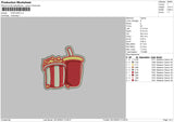 Popcorn Embroidery File 6 sizes