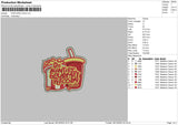 Popcorn V2 Embroidery File 6 sizes