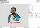 Popsmoke Melt Embroidery File 6 sizes