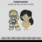 P Ranger Embroidery File 6 sizes