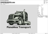 Panamax T Embroidery FIle 6 sizes