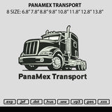 Panamax T Embroidery FIle 6 sizes