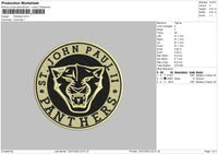 Panthers Embroidery File 6 sizes