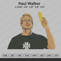 Paul Walker embroidery