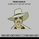 Pedro Navaja Embroidery File 6 sizes