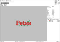 petes Embroidery File 6 sizes