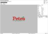 petes Embroidery File 6 sizes