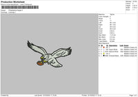 Eagle Sports Embroiery File 6 sizes