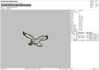 Eagle Sports Embroiery File 6 sizes