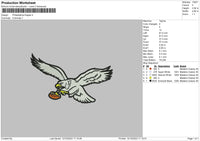 Eagle Sports Embroiery File 6 sizes