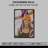 Photoembro V68 02 Embroidery File 6 sizes