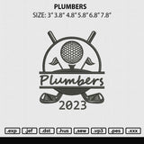 Plumbers Embroidery File 6 sizes