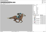 Horse 1502 Embroidery File 6 sizes