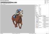 Horse 1502b Embroidery File 6 sizes