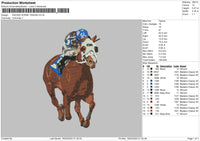 Horse 1502b Embroidery File 6 sizes