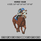 Horse 1502b Embroidery File 6 sizes