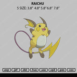 RAICHU Embroidery