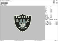 raiders Embroidery