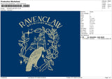 Ravenclaw 0711 Embroidery File 6 sizes