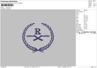 Rb Logo Embroidery File 6 Sizes