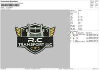 Rc Transport Embroidery File 6 sizes